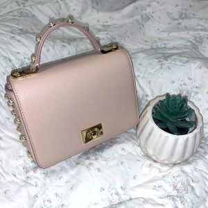 Kate spade elegant blush top handle purse